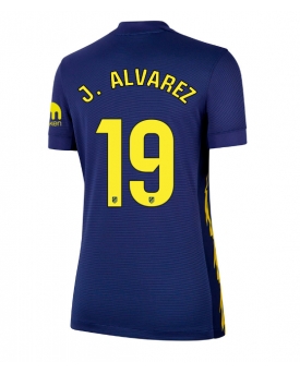 Billige Fotballdrakt Atletico Madrid Julian Alvarez #19 Replika Bortedrakt Dame 2025-26 Kortermet Billige Fotballdrakt Atletico Madrid Julian Alvarez #19 Replika Bortedrakt Dame 2025-26 Kortermet